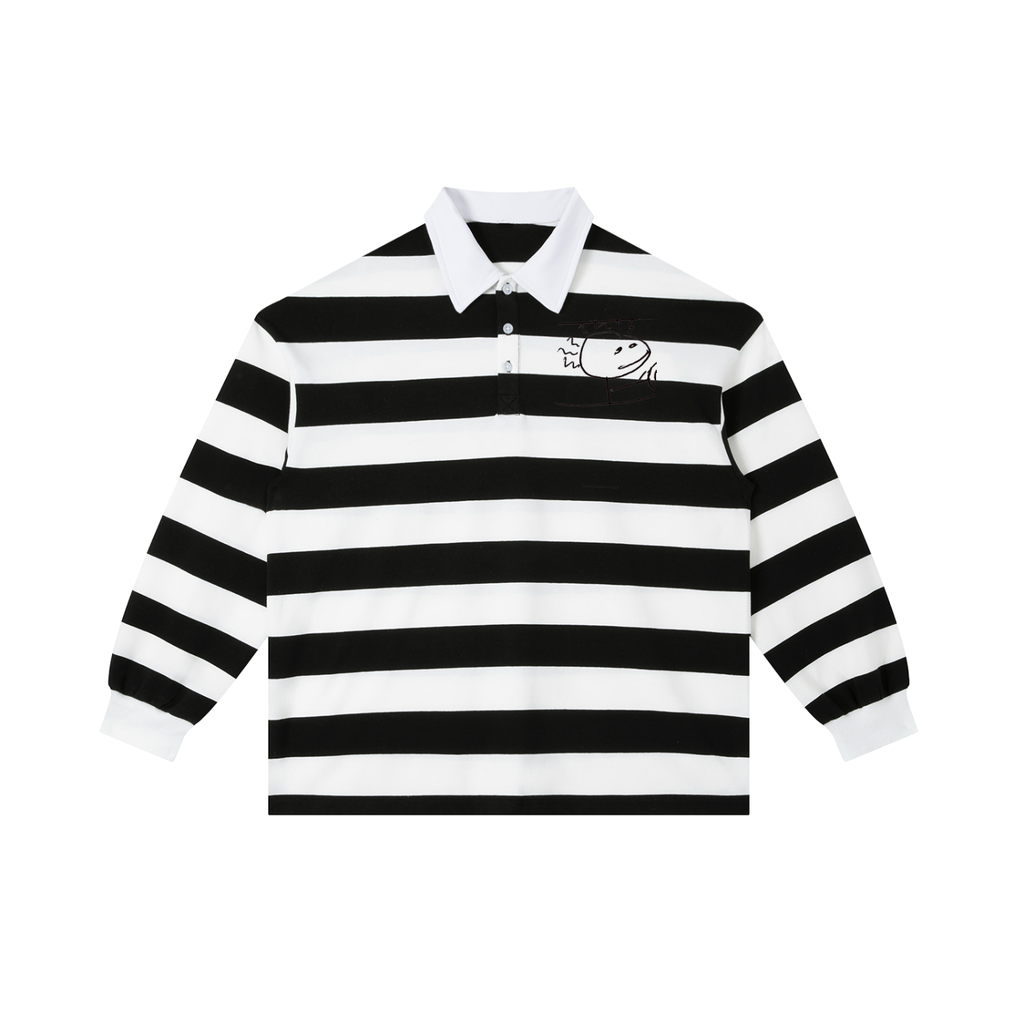 Just chill Stripe Polo Shirt
