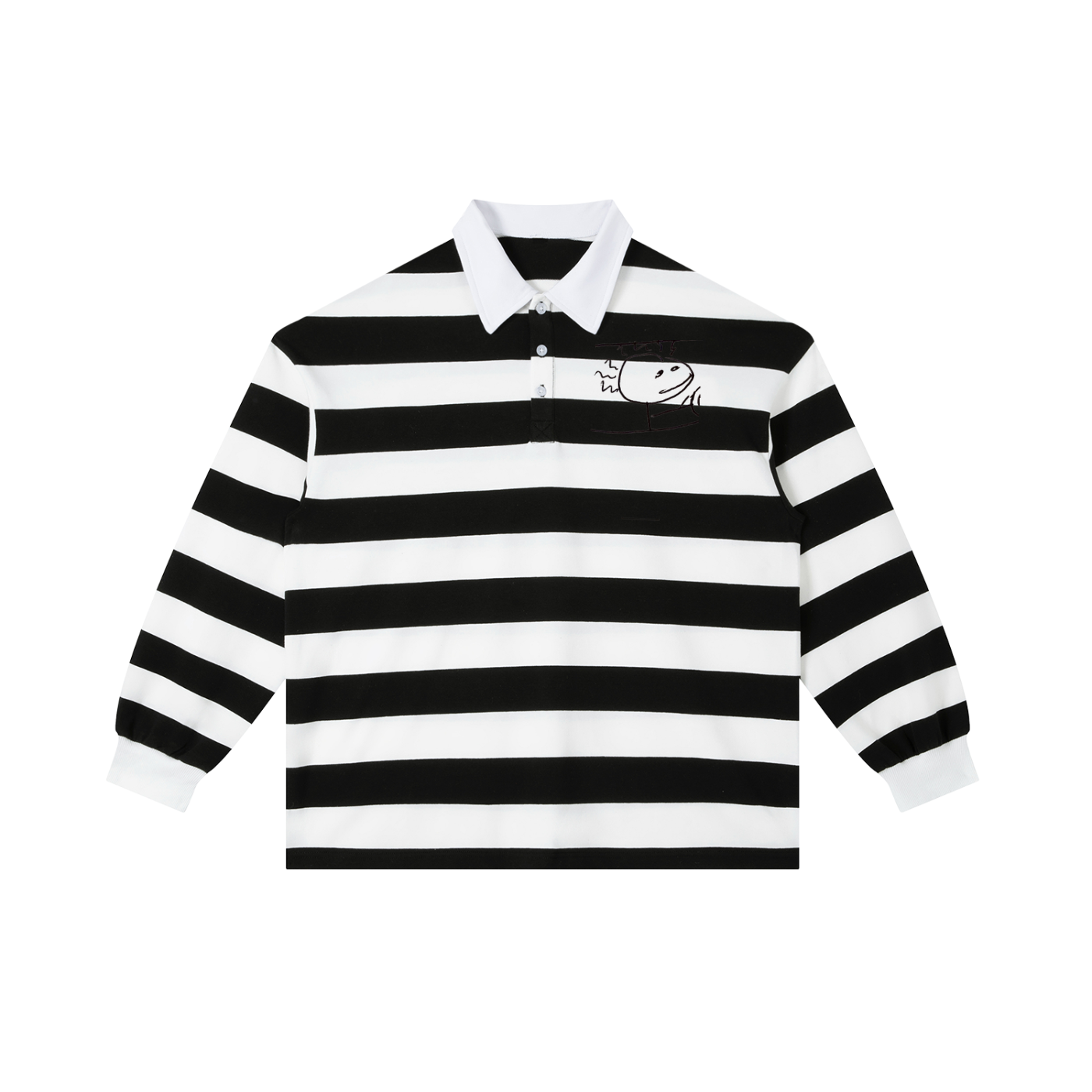 Just chill Stripe Polo Shirt